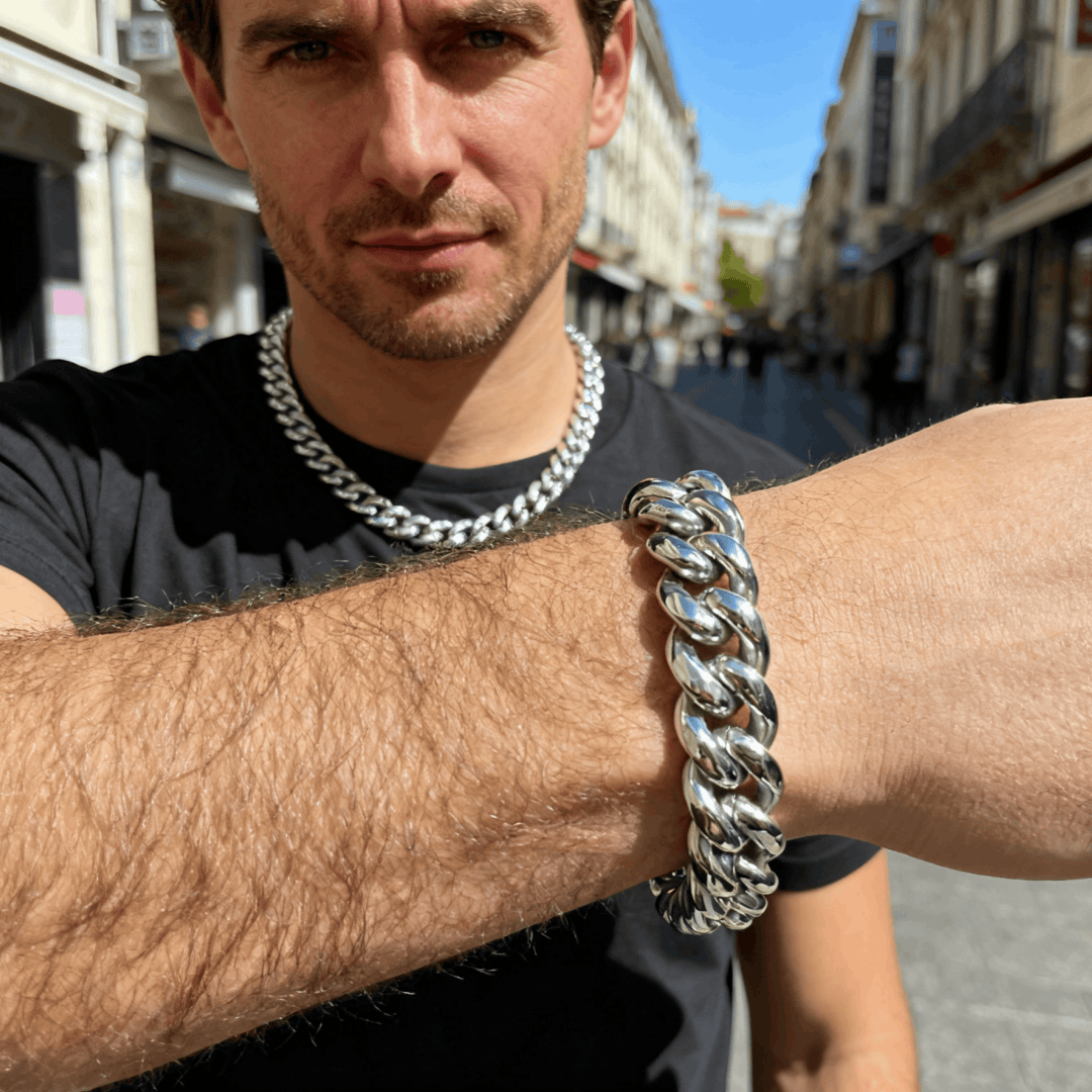 Chunky Cuban bracelet Averon London