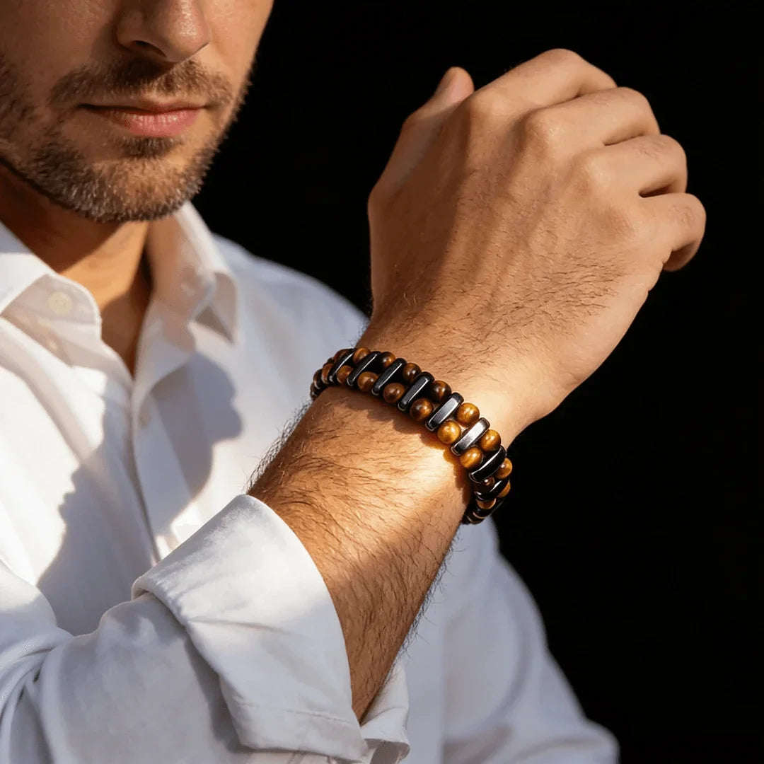 Natural Tiger's Eye Stone Bracelet Averon London
