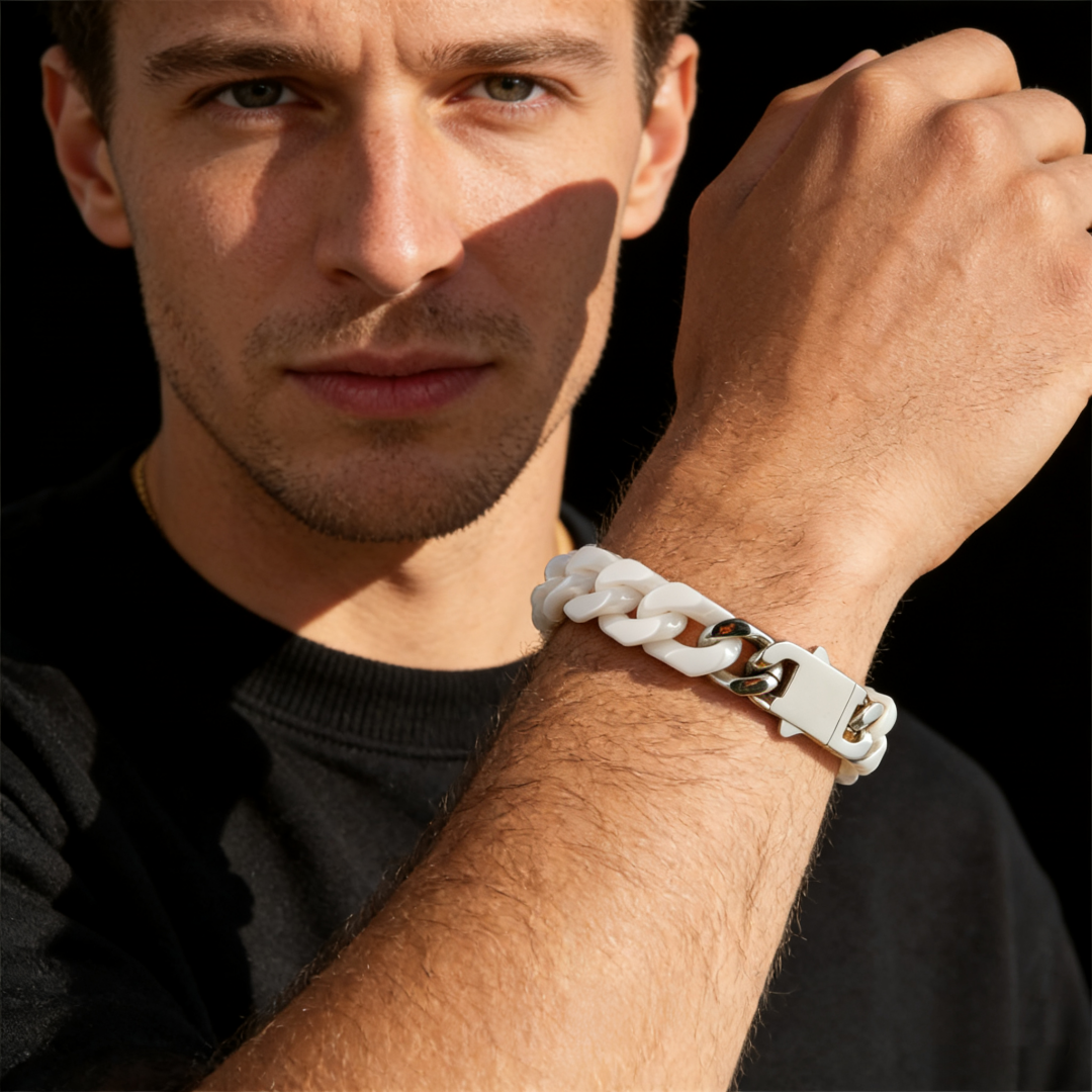 Premium White Bracelet for Men