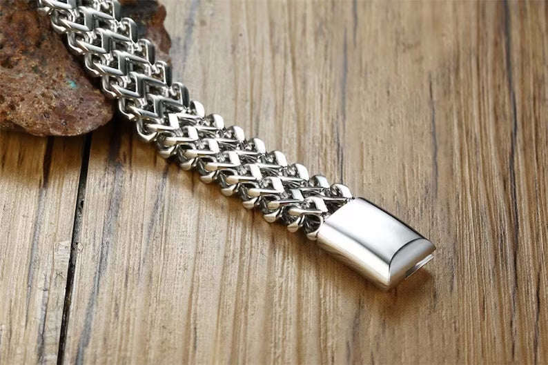 Double Row Foxtail Wheat Chain Bracelet Averon London