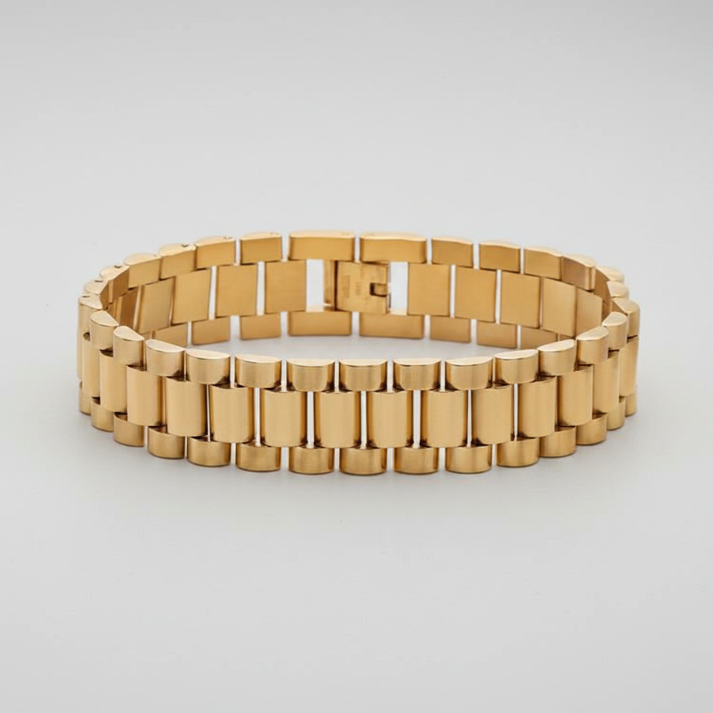 Thick Strap Bracelet - Fundo Cinza Claro